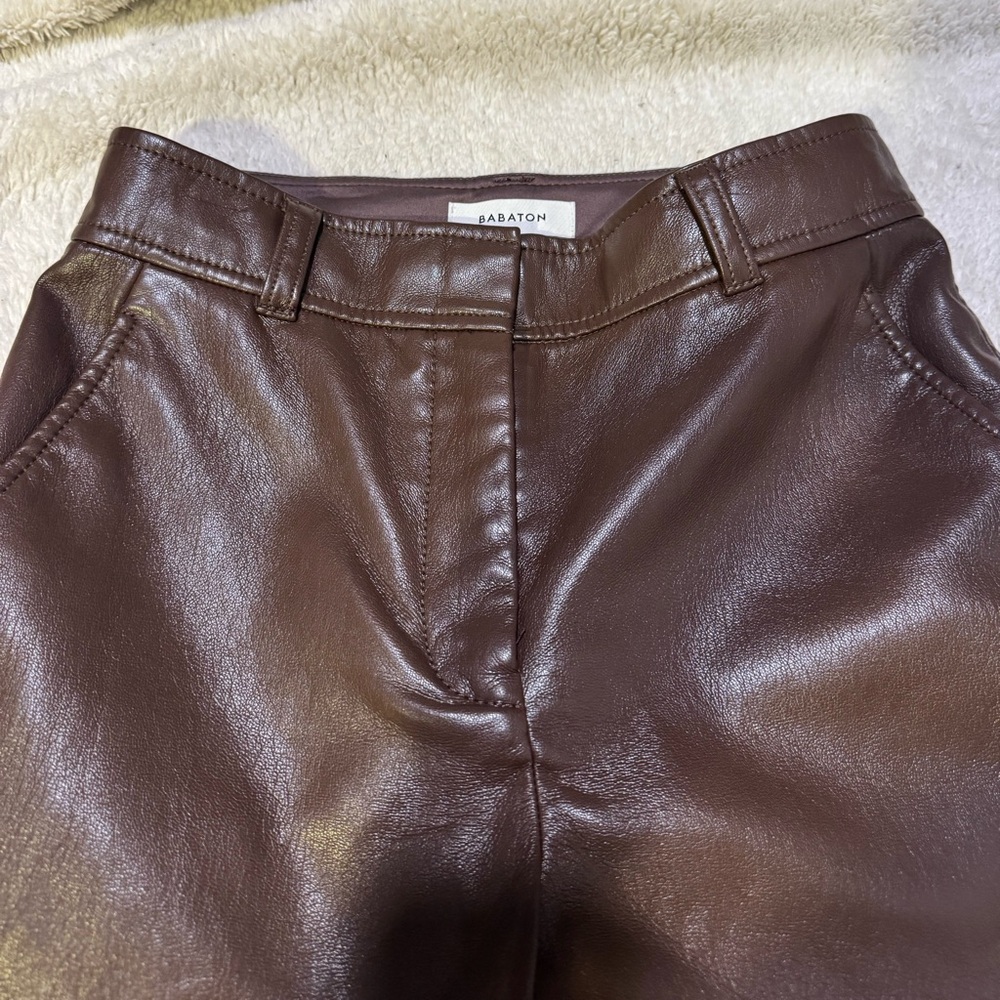 Aritzia Brown Straight Leg Pants